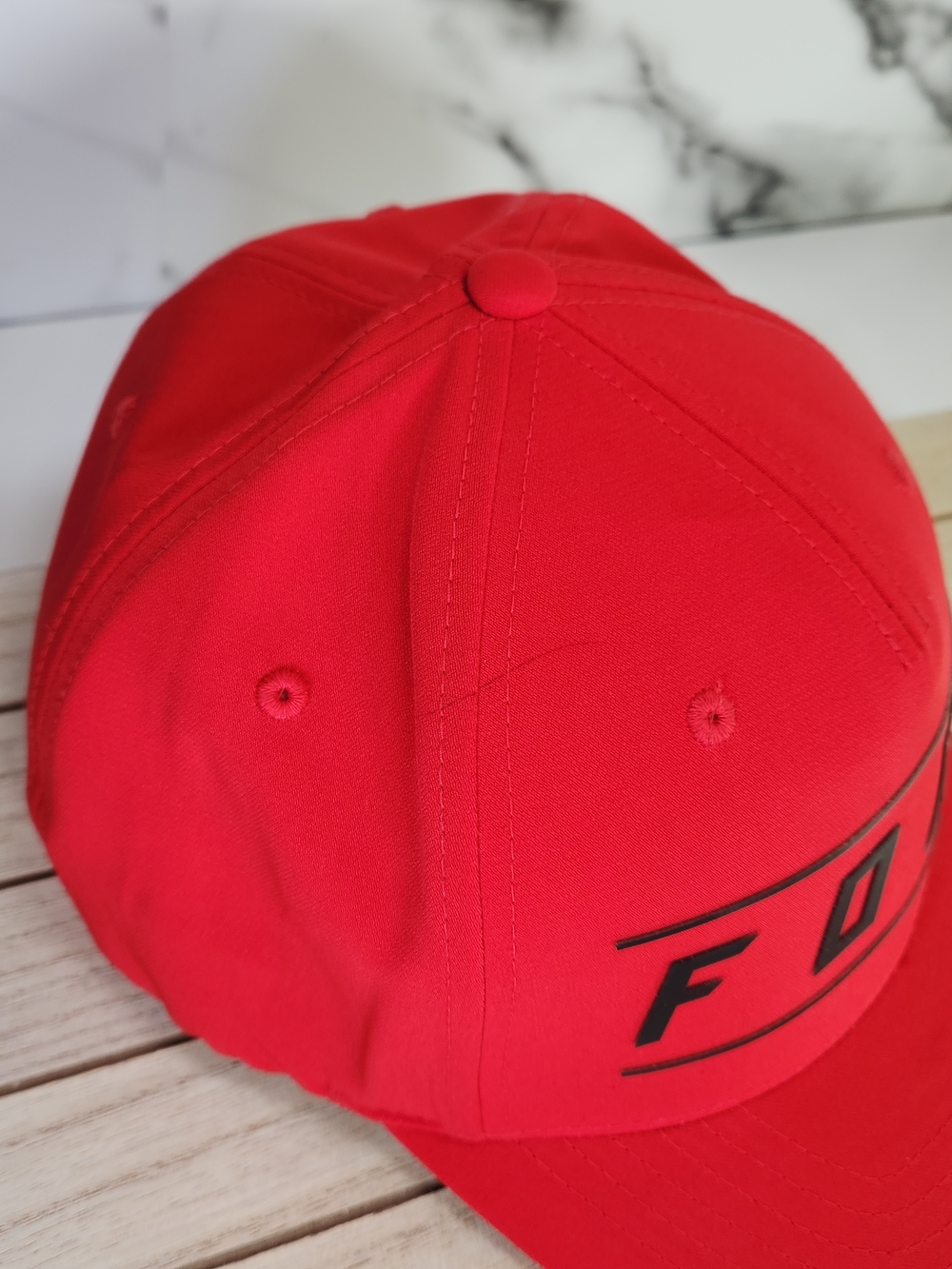 FOX Red Logo Baseball Cap. Fitted. Flex Fit - Picture 5 of 9